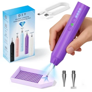 Electric Diamond Painting Pen, Try Paint without Wax, Cordless Diamond Art Pens, Wax-Free to Paint Faster, Vacuum Pickup Style, Diamonds Painting Accessories Electric Diamond Painting Pen, Try Paint without Wax, Cordless Diamond Art Pens, Wax-Free to Paint Faster, Vacuum Pickup Style, Diamonds Painting Accessories