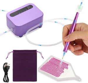 Electric Diamond Art Painting Pen, Wireless Vacuum Pen with 3 Suction Levels, 12-Hour Battery Life, Quiet Operation, Purple Electric Diamond Art Painting Pen, Wireless Vacuum Pen with 3 Suction Levels, 12-Hour Battery Life, Quiet Operation, Purple
