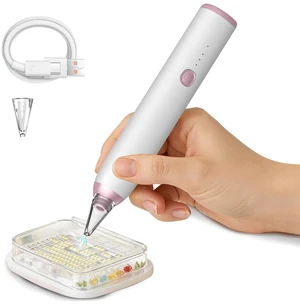 Electric Diamond Painting Pen, Vacuum Diamond Art Pen no Wax Needed | Cordless & Quiet | Rechargeable Battery | Lightweight | Diamond Art Accessories for Adults | Gift for Gem Dimond Art Fans Electric Diamond Painting Pen, Vacuum Diamond Art Pen no Wax Needed | Cordless & Quiet | Rechargeable Battery | Lightweight | Diamond Art Accessories for Adults | Gift for Gem Dimond Art Fans