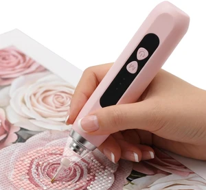 Electric Diamond Pen with Vacuum Technology,Vacuum Diamond Art Pen no Wax Needed Gift for Diamond Art LoversDiamond Nail Art ToolsPerfect for DIY Nail Art Lovers (Pink) Electric Diamond Pen with Vacuum Technology,Vacuum Diamond Art Pen no Wax Needed Gift for Diamond Art LoversDiamond Nail Art ToolsPerfect for DIY Nail Art Lovers (Pink)