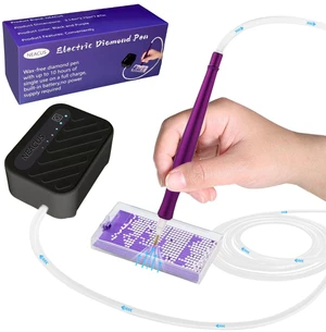 Electric Diamond Art Pen, Vacuum Diamond Art Pen Has Three Gears to Adjust According to Your Needs. You Can Hardly Hear Any Sound During Use, Allowing You to Immerse Yourself in Painting. Electric Diamond Art Pen, Vacuum Diamond Art Pen Has Three Gears to Adjust According to Your Needs. You Can Hardly Hear Any Sound During Use, Allowing You to Immerse Yourself in Painting.