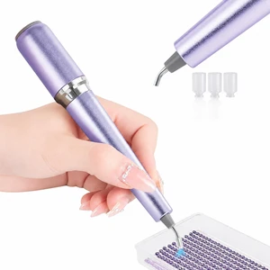 Wireless Electric Diamond Art Pen, Vacuum Diamond Painting Pen No Wax Needed, 150° Ergonomic Tip, Quiet Lightweight & Rechargeable Diamond Art Accessories for Adults (Purple) Wireless Electric Diamond Art Pen, Vacuum Diamond Painting Pen No Wax Needed, 150° Ergonomic Tip, Quiet Lightweight & Rechargeable Diamond Art Accessories for Adults (Purple)