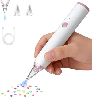Electric Diamond Painting Pen, Cordless Vacuum Diamond Art Pen Low-Noise, No Wax Needed, Portable Rechargeable Diamond Art Accessories Pens with Extra Tips, 3-Speed Adjustable Electric Diamond Painting Pen, Cordless Vacuum Diamond Art Pen Low-Noise, No Wax Needed, Portable Rechargeable Diamond Art Accessories Pens with Extra Tips, 3-Speed Adjustable