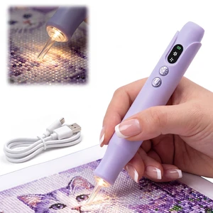 Electric Diamond Painting Pen with Light, Vacuum Pen for Diamond Art Kit | Cordless, 2 Adjustable Suction Levels, Rechargeable, Vacuum Diamond Art Pen with Ergonomic Grip, Quiet, No Wax NeededPurpe Electric Diamond Painting Pen with Light, Vacuum Pen for Diamond Art Kit | Cordless, 2 Adjustable Suction Levels, Rechargeable, Vacuum Diamond Art Pen with Ergonomic Grip, Quiet, No Wax NeededPurpe