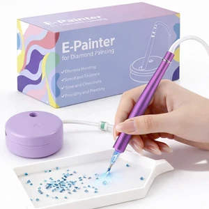 Electric Diamond Painting Pen Vacuum Drill Tool Kit, Diamond Art Pens No Wax Needed with Accessories, Storage Case, Dot Painter Vacuum Pen for Diamond Painting Art Electric Pen for Adults (Purple) Electric Diamond Painting Pen Vacuum Drill Tool Kit, Diamond Art Pens No Wax Needed with Accessories, Storage Case, Dot Painter Vacuum Pen for Diamond Painting Art Electric Pen for Adults (Purple)
