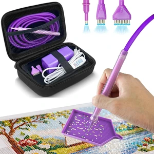 Electric Diamond Art Painting Pen with 3 Replacement Tips, Adjustable Speed | Ergonomic Diamond Art Pen with Portable Storage Case, No Wax Needed for Faster Diamond Art Electric Diamond Art Painting Pen with 3 Replacement Tips, Adjustable Speed | Ergonomic Diamond Art Pen with Portable Storage Case, No Wax Needed for Faster Diamond Art