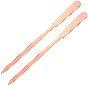 2 Pack Pink Letter Openers,Gold Envelope Slitter,Stainless Steel | Rose Gold Letter Opener, Lightweight Mail Slitter with Hanging Hole, Smooth Blade, Opener Knife for Office or Home 2 Pack Pink Letter Openers,Gold Envelope Slitter,Stainless Steel | Rose Gold Letter Opener, Lightweight Mail Slitter with Hanging Hole, Smooth Blade, Opener Knife for Office or Home