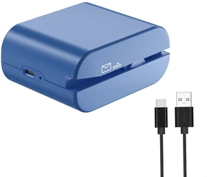 Rechargeable Electric Letter Opener Automatic Envelope Opener, Portable Mail Slitter for Office & Home Use, Quick & Clean Cutting,Blue Rechargeable Electric Letter Opener Automatic Envelope Opener, Portable Mail Slitter for Office & Home Use, Quick & Clean Cutting,Blue