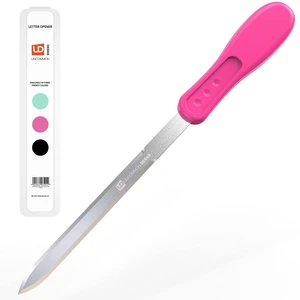 Envelope Letter Opener, Pink, 1 Pieces | Durable Sharp Edge, Ergonomic Grip Handle, Opens Mail with Ease Envelope Letter Opener, Pink, 1 Pieces | Durable Sharp Edge, Ergonomic Grip Handle, Opens Mail with Ease