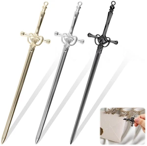 3-Pack Stainless Steel Letter Openers, Multi-Color Mail Opener Tool & Envelope Slitter Set with Ergonomic Handle, Envelope Opener for Home and Office Use (Gold, Silver, Black) 3-Pack Stainless Steel Letter Openers, Multi-Color Mail Opener Tool & Envelope Slitter Set with Ergonomic Handle, Envelope Opener for Home and Office Use (Gold, Silver, Black)