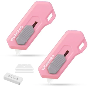 Ceramic Small Safety Box Cutter, Automatic Rebound Mini Letter Opener, Quick Change Retractable Blade Razor Knife, with Extra Blades Ceramic Small Safety Box Cutter, Automatic Rebound Mini Letter Opener, Quick Change Retractable Blade Razor Knife, with Extra Blades