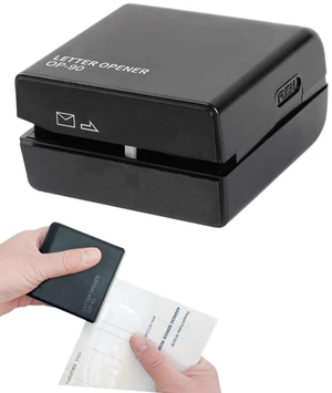 2 Pack Electric Letter Opener Black - Portable Automatic Envelope Slitter Tool for Home & Office Desks - Universal Wireless Mail Cutter Desk Accessory Gadget for All Envelope Sizes 2 Pack Electric Letter Opener Black - Portable Automatic Envelope Slitter Tool for Home & Office Desks - Universal Wireless Mail Cutter Desk Accessory Gadget for All Envelope Sizes