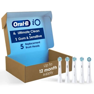 iO Ultimate Clean Replacement Brush Heads, 5 Count, 4 Ultimate Clean + 1 Gum & Sensitive White iO Ultimate Clean Replacement Brush Heads, 5 Count, 4 Ultimate Clean + 1 Gum & Sensitive White