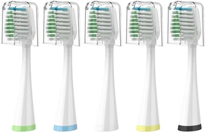 Replacement Brush Heads for Smile Bright Platinum Sonic Electric Toothbrush | Soft Bristles, 5-Pack, with Covers Replacement Brush Heads for Smile Bright Platinum Sonic Electric Toothbrush | Soft Bristles, 5-Pack, with Covers