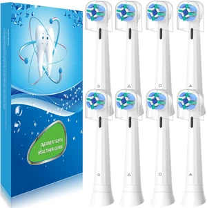 8 Pack Replacement Toothbrush Heads Compatible with Oral B iO, Brush Heads for Oral-B iO 2/3/4/5/6/7/8/9/10/7G Series, with Covers, White 8 Pack Replacement Toothbrush Heads Compatible with Oral B iO, Brush Heads for Oral-B iO 2/3/4/5/6/7/8/9/10/7G Series, with Covers, White