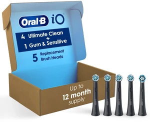 iO Ultimate Clean Replacement Brush Heads, 5 Count, 4 Ultimate Clean + 1 Gum & Sensitive Black iO Ultimate Clean Replacement Brush Heads, 5 Count, 4 Ultimate Clean + 1 Gum & Sensitive Black