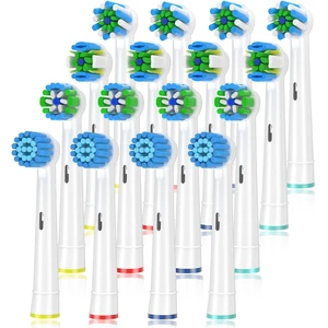 Replacement Toothbrush Heads Compatible with Braun Oral b 7000/Pro 1000/9600/ 5000/3000/8000/ and Smart Electric Toothbrush, 16 Pcs (White) Replacement Toothbrush Heads Compatible with Braun Oral b 7000/Pro 1000/9600/ 5000/3000/8000/ and Smart Electric Toothbrush, 16 Pcs (White)