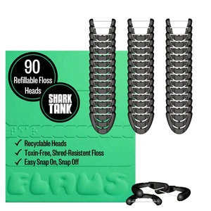 Electric Flosser Refills - 90CT Gentle Glide Dental Floss Pick Heads | Gentle Gliding Refill Flosser Heads, Dentist Recommended Gum Care, Featured on Oprah's List & Shark Tank Electric Flosser Refills - 90CT Gentle Glide Dental Floss Pick Heads | Gentle Gliding Refill Flosser Heads, Dentist Recommended Gum Care, Featured on Oprah's List & Shark Tank
