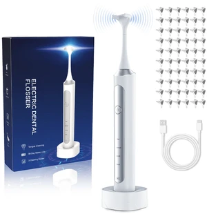 Electric Flosser for Teeth, 4-Speed Rechargeable Power Dental Flosser with 60 Refills Heads & Tongue Cleaner, Portable Water Dental Flosser Alternative, Dentist Approved Gum Oral Care Cleaning Tool Electric Flosser for Teeth, 4-Speed Rechargeable Power Dental Flosser with 60 Refills Heads & Tongue Cleaner, Portable Water Dental Flosser Alternative, Dentist Approved Gum Oral Care Cleaning Tool