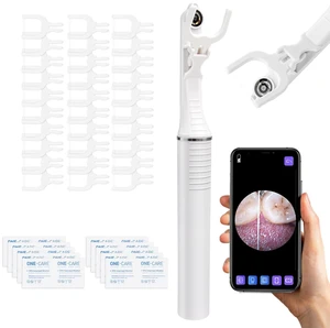 Electric Visual Flosser for Teeth, 50 Replaceable Heads, 20 Cleaning Pads | Portable flosser for adults and sensitive gums. Dentist recommended for home or travel; convenient water flosser alternative Electric Visual Flosser for Teeth, 50 Replaceable Heads, 20 Cleaning Pads | Portable flosser for adults and sensitive gums. Dentist recommended for home or travel; convenient water flosser alternative