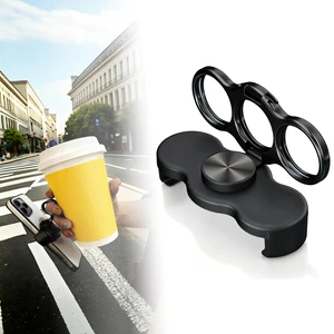 Dual-Ring Three-Finger Back Clip Holder,360° Rotation Foldable Metal Phone Grip Stand, Back Clip Mount Mobile Support Compatible with Smartphones,Ring Holder for Phone Case (Black) Dual-Ring Three-Finger Back Clip Holder,360° Rotation Foldable Metal Phone Grip Stand, Back Clip Mount Mobile Support Compatible with Smartphones,Ring Holder for Phone Case (Black)