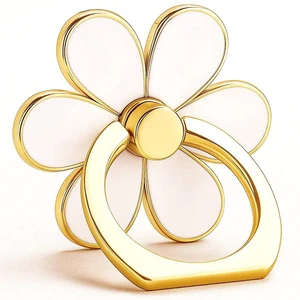 Phone Ring Holder, White 360° Rotating Finger Grip & Kickstand | Folds flat, spins smoothly; bonds best to smooth hard cases, not silicone or textured backs Phone Ring Holder, White 360° Rotating Finger Grip & Kickstand | Folds flat, spins smoothly; bonds best to smooth hard cases, not silicone or textured backs