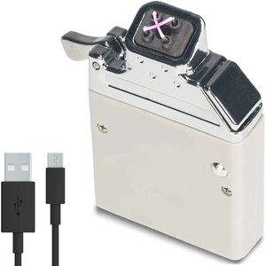 Sparkr Insert Dual Arc Electric Lighter | USB Rechargeable, For Classic Flip-Top Lighter Case, No Fluid or Flint, Case Not Included Sparkr Insert Dual Arc Electric Lighter | USB Rechargeable, For Classic Flip-Top Lighter Case, No Fluid or Flint, Case Not Included