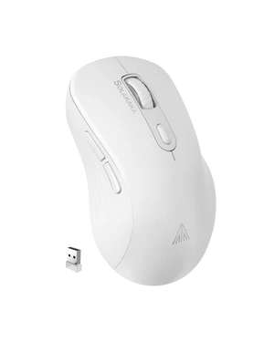 SM66 White Silent Wireless Mouse, Dual Mode(BT/2.4G) Computer Mouse for Laptop/PC/Mac SM66 White Silent Wireless Mouse, Dual Mode(BT/2.4G) Computer Mouse for Laptop/PC/Mac