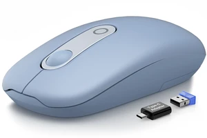 Wireless Mouse for Laptop, Quiet, Compact & Portable, USB-C Adapter | Slim, 3 Level DPI, Sleep Mode, Computer Mice for PC Notebook Mac, Ideal for work, study, and travel. - M41 Wireless Mouse for Laptop, Quiet, Compact & Portable, USB-C Adapter | Slim, 3 Level DPI, Sleep Mode, Computer Mice for PC Notebook Mac, Ideal for work, study, and travel. - M41