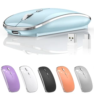 Silent Wireless Mouse | USB-C & USB-A Dual Receiver(Blue) | Rechargeable Slim Portable Mouse, Plug & Play, 3 Adjustable DPI, Compatible with PC, Laptop & Mac, Ideal for Work & Travel Silent Wireless Mouse | USB-C & USB-A Dual Receiver(Blue) | Rechargeable Slim Portable Mouse, Plug & Play, 3 Adjustable DPI, Compatible with PC, Laptop & Mac, Ideal for Work & Travel