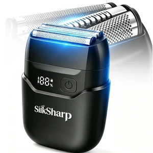 Portable Foil Shaver for Men and Women, USB-C Rechargeable Electric Razor, 3D Floating Foil Head for 0.2mm Close Shaves, Waterproof Wet & Dry Travel Shaver with LED Display Portable Foil Shaver for Men and Women, USB-C Rechargeable Electric Razor, 3D Floating Foil Head for 0.2mm Close Shaves, Waterproof Wet & Dry Travel Shaver with LED Display