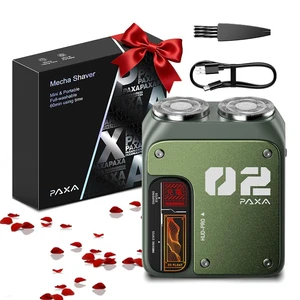 Mini Electric Shavers, Portable Travel Electric Razor for Men | 9000 RPM Magnetic Head IPX7 Waterproof rotary Electric Shaver, USB-C Rechargeable, Low Noise, Case Included, PAT01 Green Mini Electric Shavers, Portable Travel Electric Razor for Men | 9000 RPM Magnetic Head IPX7 Waterproof rotary Electric Shaver, USB-C Rechargeable, Low Noise, Case Included, PAT01 Green