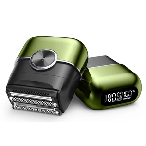 Electric Foil Shavers for Men: 4 Floating Blades & LED Display - Ink Green Electric Foil Shavers for Men: 4 Floating Blades & LED Display - Ink Green