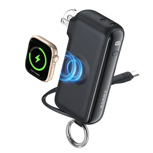 Flow Portable Charger 10000mAh 40W Wall Plug Power Bank Battery Pack | Built-in USB-C Cable, Keychain Design, Fast Charging, for iPhone 18 Pro/17/16/15, Apple Watch, iPad, Travel Essential Flow Portable Charger 10000mAh 40W Wall Plug Power Bank Battery Pack | Built-in USB-C Cable, Keychain Design, Fast Charging, for iPhone 18 Pro/17/16/15, Apple Watch, iPad, Travel Essential