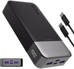 65W Portable Charger for Laptop Power Bank 20000mAh | USB C Laptop Power Bank Fast Charging Battery Pack for Laptop MacBook Dell XPS iPhone 17/16/15/14 Series Samsung and More 65W Portable Charger for Laptop Power Bank 20000mAh | USB C Laptop Power Bank Fast Charging Battery Pack for Laptop MacBook Dell XPS iPhone 17/16/15/14 Series Samsung and More