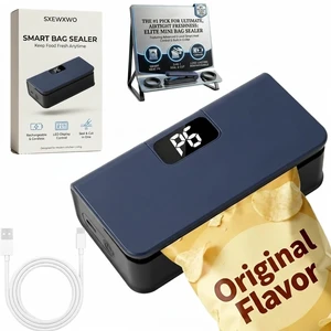Mini Bag Sealer Magnetic Fridge with Cutter and Magnet, Rechargeable Heat Portable Bag Resealer for Mylar Bags Chip Bags, Faddish Snack Press Seal Machinehandheld Sellador Bolsas Plasticas (Blue) Mini Bag Sealer Magnetic Fridge with Cutter and Magnet, Rechargeable Heat Portable Bag Resealer for Mylar Bags Chip Bags, Faddish Snack Press Seal Machinehandheld Sellador Bolsas Plasticas (Blue)