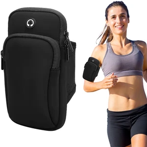 Phone Holder for Running, Under 7 in Arm Band Smartphone Holder | Arm Phone Holder, Adjustable Sports Arm Sleeve Cell Phone Pouch with Dual Pockets for Keys Cards Gym Workout Men Women Phone Holder for Running, Under 7 in Arm Band Smartphone Holder | Arm Phone Holder, Adjustable Sports Arm Sleeve Cell Phone Pouch with Dual Pockets for Keys Cards Gym Workout Men Women