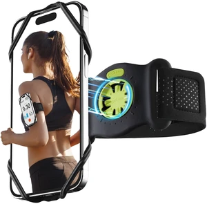 Run Tie Connect Kit 2 - Magnetic, Quick Release Running Phone Armband | Magnet Clasp, Detachable & 360° Rotatable, Skin-Friendly Silicone Armband, Sport Arm Strap for Workout, Fits 4.7"-7.2" Phones Run Tie Connect Kit 2 - Magnetic, Quick Release Running Phone Armband | Magnet Clasp, Detachable & 360° Rotatable, Skin-Friendly Silicone Armband, Sport Arm Strap for Workout, Fits 4.7"-7.2" Phones