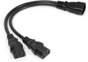 Power Cable UPS Server Y Splitter C14 to 2 x C13 Power Adapter Cable Cord Power Cable UPS Server Y Splitter C14 to 2 x C13 Power Adapter Cable Cord