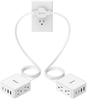 12FT Split Flat Extension Cord USB C 20W,Flat Plug Extension Cord&Wall Tape | 16in1 for Behind Bed Sofa Dorm Office,4AC Side Outlet 4USB,6FT Per Side Indoor Extension Cord Multiple Outlet 12FT Split Flat Extension Cord USB C 20W,Flat Plug Extension Cord&Wall Tape | 16in1 for Behind Bed Sofa Dorm Office,4AC Side Outlet 4USB,6FT Per Side Indoor Extension Cord Multiple Outlet