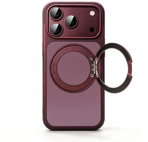Case for iPhone 18 Pro Max with 360 Spin Magnetic Stand, Burgundy | Fit for Magsafe,360° Rotating Kickstand,Translucent Hard PC Back,Matte Military Grade Shockproof Phone Cover Case for iPhone 18 Pro Max with 360 Spin Magnetic Stand, Burgundy | Fit for Magsafe,360° Rotating Kickstand,Translucent Hard PC Back,Matte Military Grade Shockproof Phone Cover