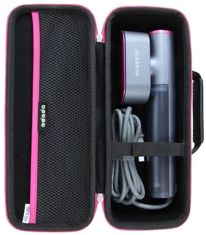 Hard Travel Case for Jack Rose/Reewit Travel Steamer for Clothes,100-220v 240V Portable Iron (Black+Rose red zipper)(Onty the case) Hard Travel Case for Jack Rose/Reewit Travel Steamer for Clothes,100-220v 240V Portable Iron (Black+Rose red zipper)(Onty the case)