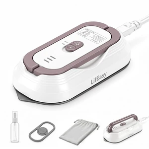 Travel Mini Iron - Portable 100-230V Dry Irons for Clothes, Pink | Small Iron with Foldable Handle for Business Trips & Vacation - Helps Remove Wrinkles from Clothes Travel Mini Iron - Portable 100-230V Dry Irons for Clothes, Pink | Small Iron with Foldable Handle for Business Trips & Vacation - Helps Remove Wrinkles from Clothes