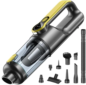18000Pa Handheld Vacuum Cordless 2-in-1 Air Duster | Car vacuum portable cordless with 35-min runtime, LCD display, 7 attachments for car, home & office. (Gold) 18000Pa Handheld Vacuum Cordless 2-in-1 Air Duster | Car vacuum portable cordless with 35-min runtime, LCD display, 7 attachments for car, home & office. (Gold)