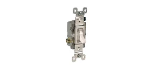 Legrand 15 Amp Single Pole Lighted Toggle Light Switch, White 1 Pack | Pass & Seymour Trademaster, Resi Grade, Push Wire, Side Wife, CCA Wiring, Light Switch, Framed Toggle Lighted When Off Legrand 15 Amp Single Pole Lighted Toggle Light Switch, White 1 Pack | Pass & Seymour Trademaster, Resi Grade, Push Wire, Side Wife, CCA Wiring, Light Switch, Framed Toggle Lighted When Off