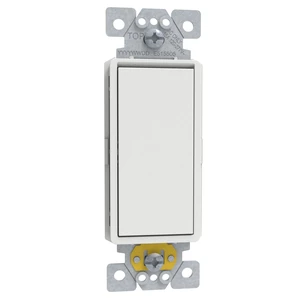 Schneider Electric X-Series 4 Way Rocker Light Switch, Single Pole Light Switch, Modular Design for Easy Color Upgrades, 1 Gang, 15A, 120/277V, UL Listed, Matte White (SQR14141WH) Schneider Electric X-Series 4 Way Rocker Light Switch, Single Pole Light Switch, Modular Design for Easy Color Upgrades, 1 Gang, 15A, 120/277V, UL Listed, Matte White (SQR14141WH)