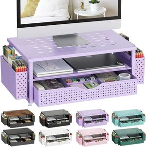 2-Tier Monitor Stand with Drawer and 2 Pen Holder | Monitor Riser Computer Stand Desk Organizers and Accessories Desktop Organizer Suitable for Offices and Dormitories 2-Tier Monitor Stand with Drawer and 2 Pen Holder | Monitor Riser Computer Stand Desk Organizers and Accessories Desktop Organizer Suitable for Offices and Dormitories