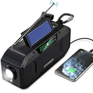 Weather Radio with AM/FM/NOAA,Bluetooth,Hand Crank Emergency Radio,5000mAh Battery Power,IPX5 Waterproof,Portable and Shock-Resistant,Flashlight and SOS for Home Outage Storm Emergencies Weather Radio with AM/FM/NOAA,Bluetooth,Hand Crank Emergency Radio,5000mAh Battery Power,IPX5 Waterproof,Portable and Shock-Resistant,Flashlight and SOS for Home Outage Storm Emergencies