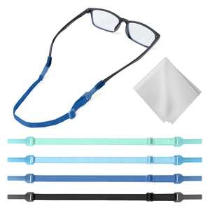Kids Eye Glasses Strap - No Tail Sunglasses Straps Cords for Boys Toddler and Girls - Eyeglass Holders Around Neck - Adjustable Eyewear String Lanyard Retainer - 4 PCS10.5 Inch Kids Eye Glasses Strap - No Tail Sunglasses Straps Cords for Boys Toddler and Girls - Eyeglass Holders Around Neck - Adjustable Eyewear String Lanyard Retainer - 4 PCS10.5 Inch