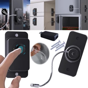 Fingerprint Fridge Lock 20-User Cabinet, Child Safety, No Drill | Biometric, Emergency Code & USB Key | Refrigerator, Freezer, French Door, Drawer, RV, Window, Cooler, Dorm | Adhesive/Screw Fingerprint Fridge Lock 20-User Cabinet, Child Safety, No Drill | Biometric, Emergency Code & USB Key | Refrigerator, Freezer, French Door, Drawer, RV, Window, Cooler, Dorm | Adhesive/Screw